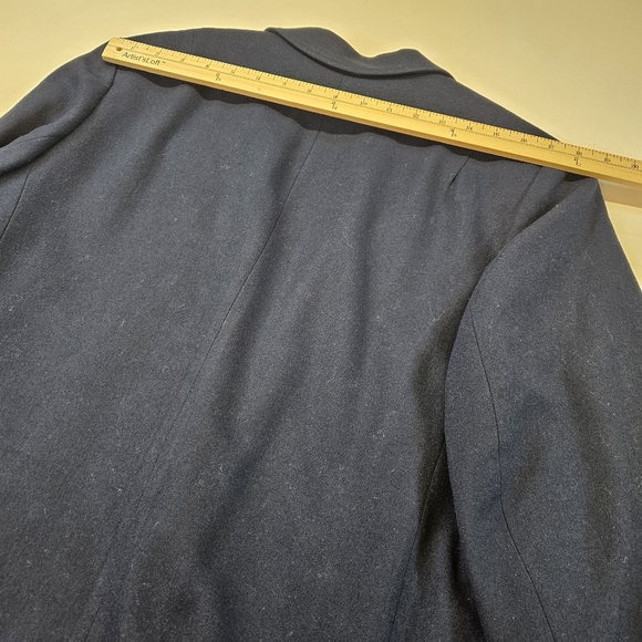 Vintage Pendleton Womens Wool Blazer Size 12? Navy Sport Coat USA Business - Picture 7 of 7